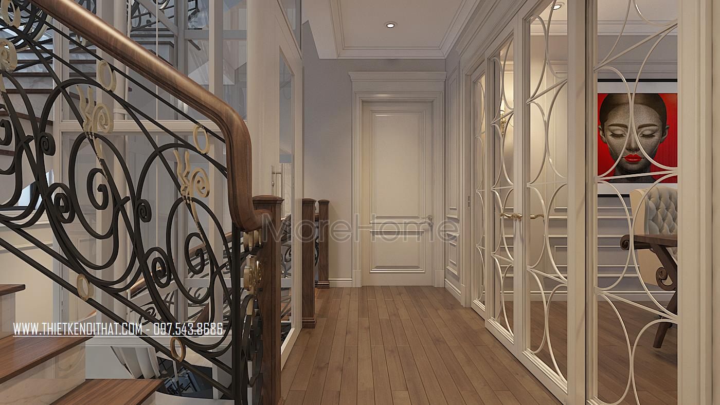 Chiếu tới, chiếu nghỉ cầu thang tân cổ điển